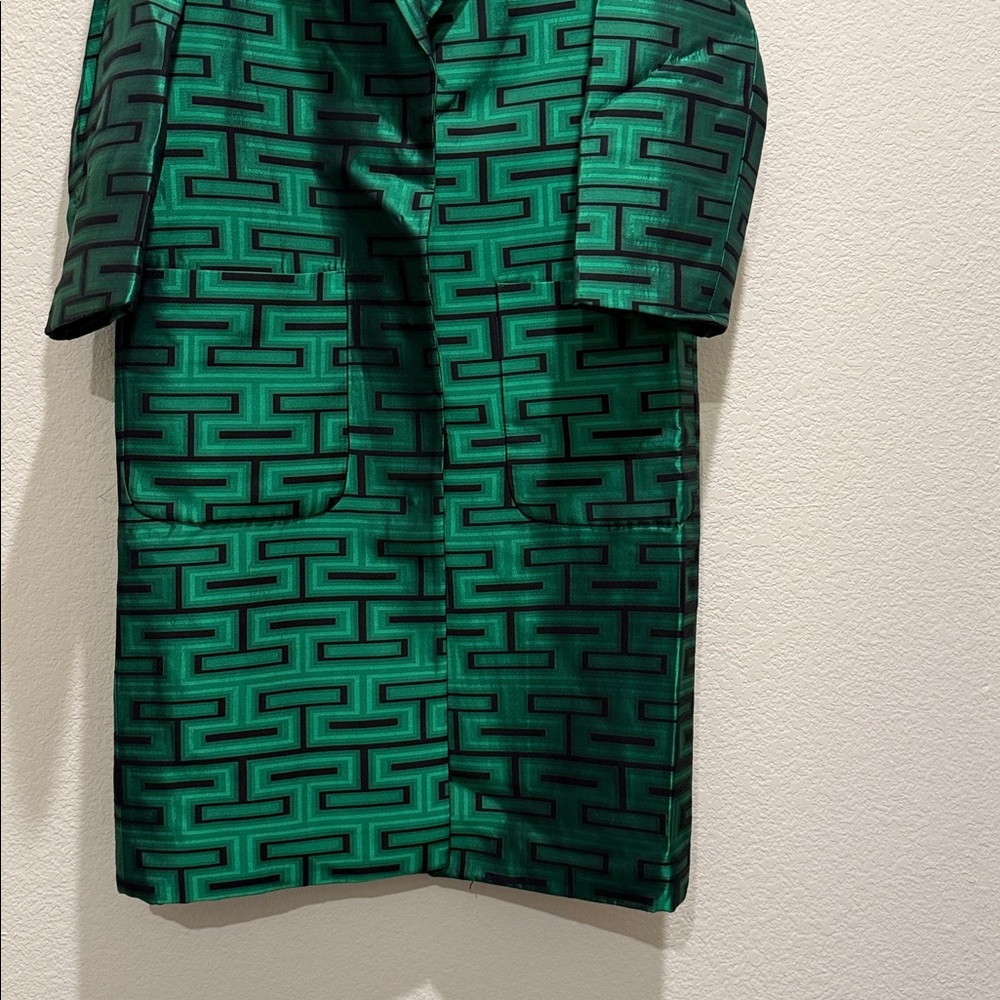 NWT Tara Jarmon Martinvert graphic-print coat - Picture 7 of 11